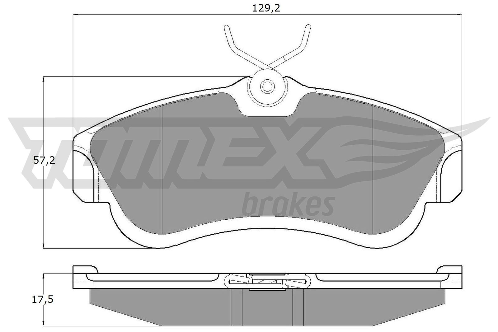 Sada brzdových platničiek kotúčovej brzdy TOMEX Brakes